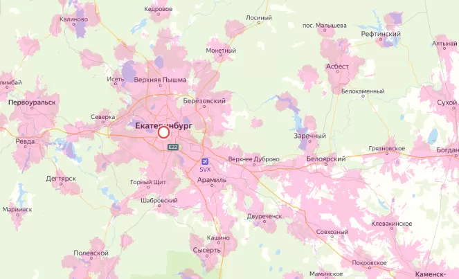 Зона покрытия Мегафон в городе Брянск и области 