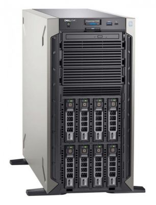 Сервер Dell PowerEdge T340 1xE-2236G 4x16GbUD x8 8x1.2Tb 10K 2.5in3.5 SAS RW H330 iD9En 1G 2P 1x495W 3Y NBD (T340-9737-1) 